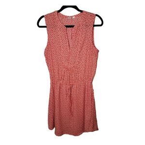 Gap Small Tall Red Floral Sleeveless‎ Dress